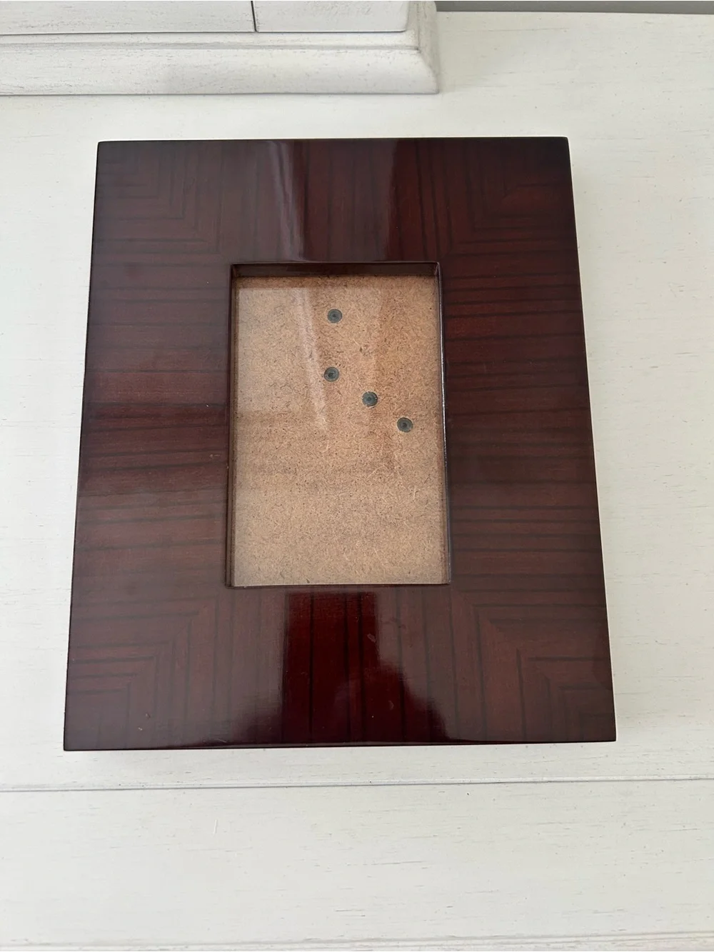 Classic Mahogany Wood Picture Frame - Dark Brown 3 by 5 photo